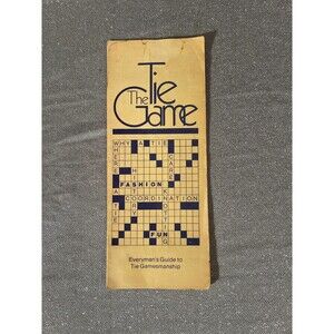 Vintage 70s Tie Tying Pamphlet 1970s Retro The Tie Game Mens Fashion Gift